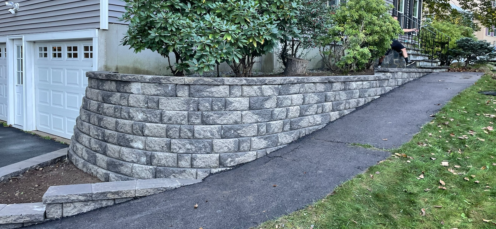 Retaining Wall Next To Front Walk